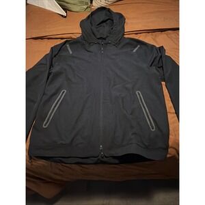 Under Armour Men's Tech Utility Woven Hooded Jacket 2XL Black Golf